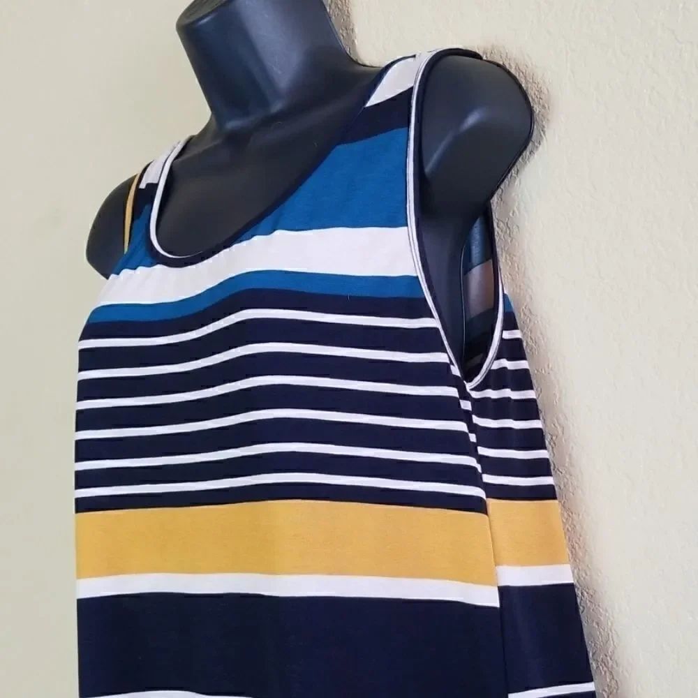 Blu Planet Striped Tank Top - Picture 4 of 8